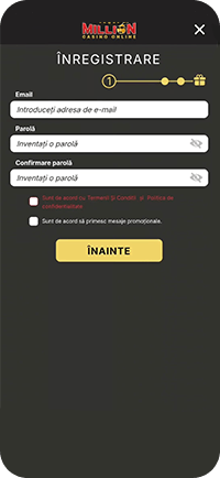 Pasul 1: Înregistrare la Million Casino
