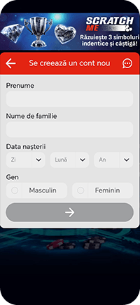 Pasul 1: Formularul de înregistrare la Winbet