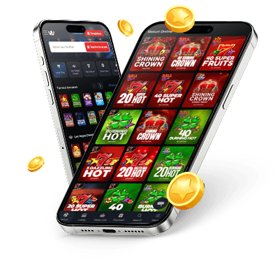 Telefoane cu aplicația Las Vegas Casino deschisă