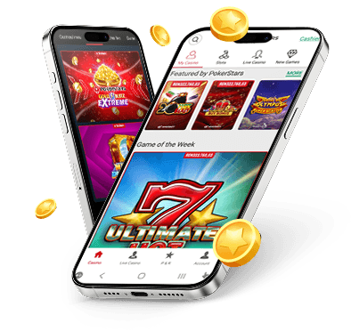 Telefoane cu aplicația PokerStars Casino deschisă