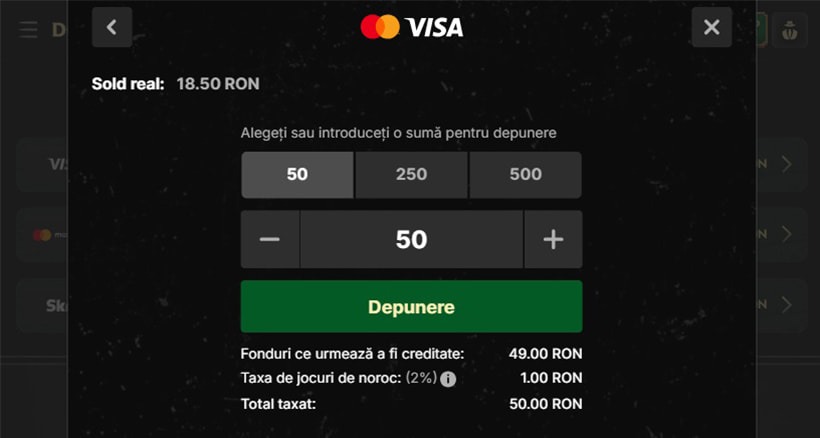 O parte din metodele de depunere de la Don.ro