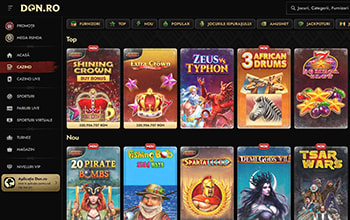Prima pagină Don.ro Casino