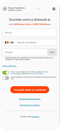 Completarea credențialelor
