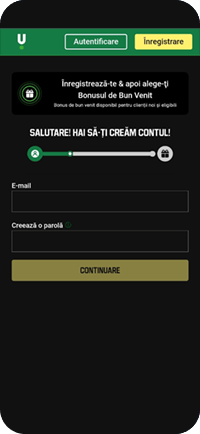 Introducerea e-mailului și creeare unei parole