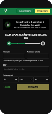 Introducerea datelor personale