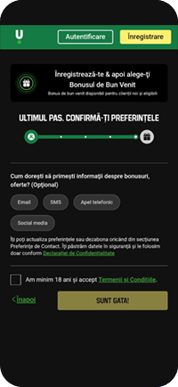 Confirmarea preferințelor și a acordului de marketing