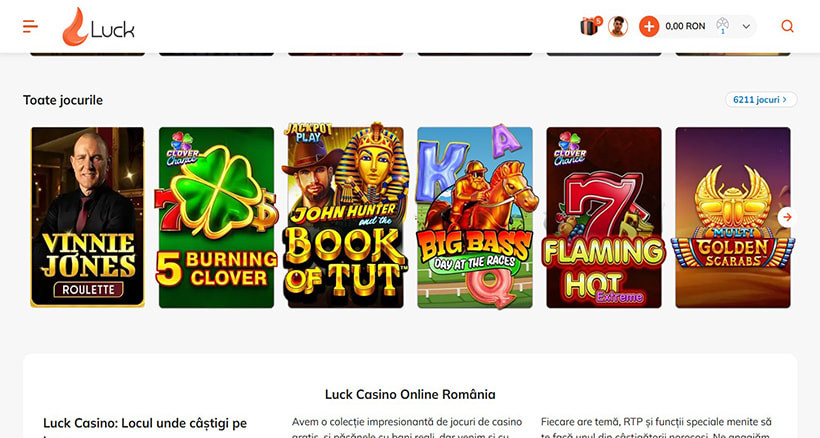 Jocuri Luck Casino