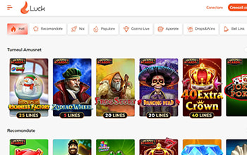 Prima pagină Luck Casino