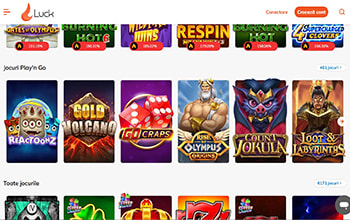 Jocuri Play’n GO la Luck