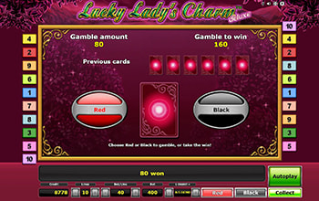 Lucky Lady's Charm Deluxe funcția gamble