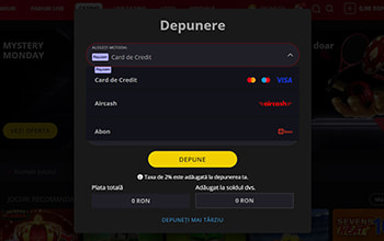 Informații despre metodele de plată la Magnumbet Casino