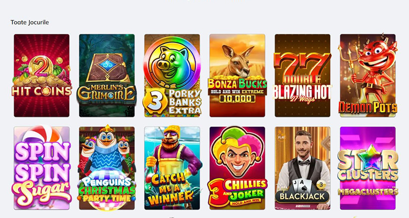 Meniu jocuri Powerbet Casino