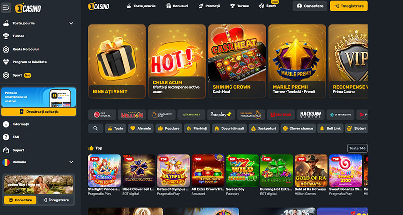 Lobby-ul de cazino la Prima Casino
