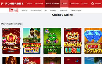 Pagina de cazinou la Powerbet