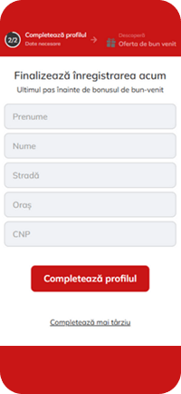 Datele necesare pentru profilul de jucător Powerbet