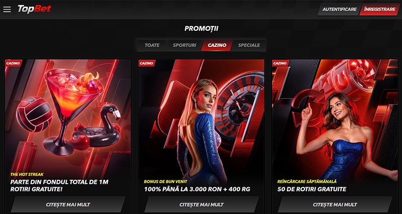 Promoții TopBet Casino