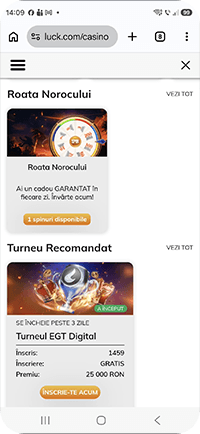 Pasul 4: Fun Arena și Roata Norocului la Luck