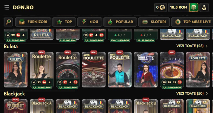 Jocuri de ruletă la Don.ro