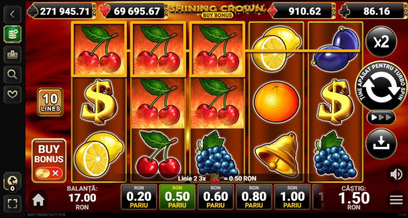 Shining Crown Buy Bonus la Don.ro Casino