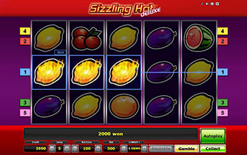 Sizzling Hot Deluxe simboluri