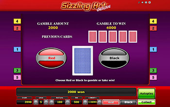 Sizzling Hot Deluxe funcția gamble