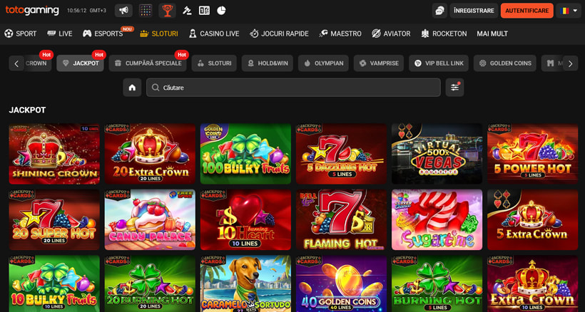 Portofoliul de sloturi cu jackpot TotoGaming Casino