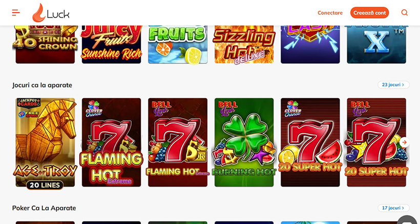 Sloturi Luck Casino