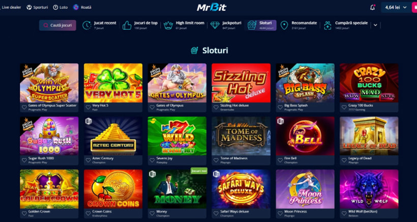 Sloturi Mr Bit Casino