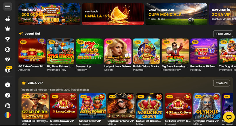 Sloturi noi la Million Casino