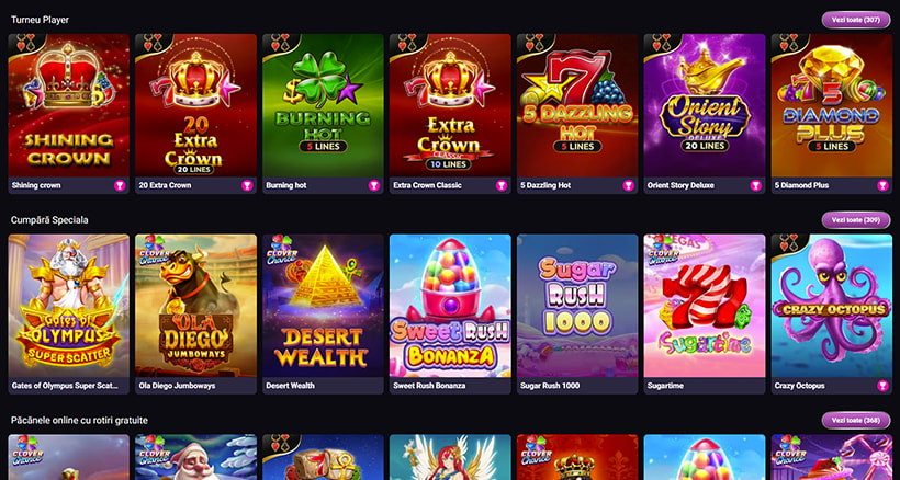 Sloturi online la Player Casino