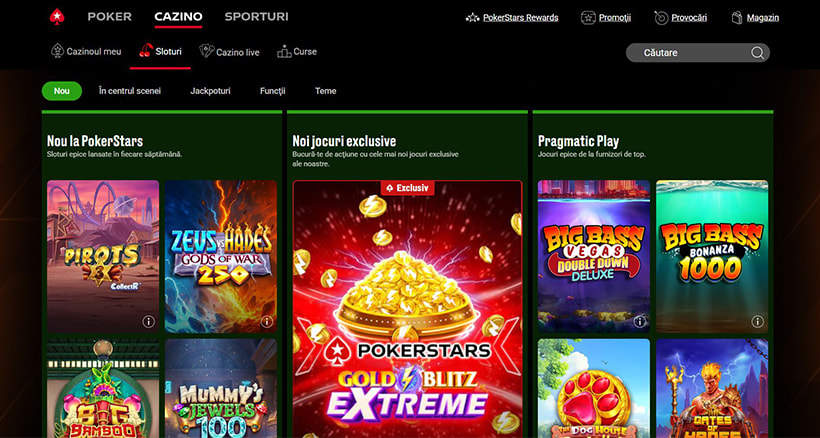 Sloturi online la PokerStars