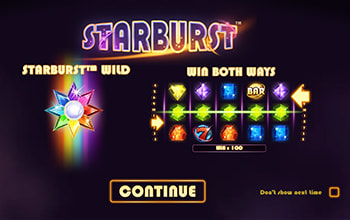 Starburst grilă de joc