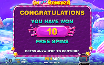 Sweet Bonanza rotiri gratuite