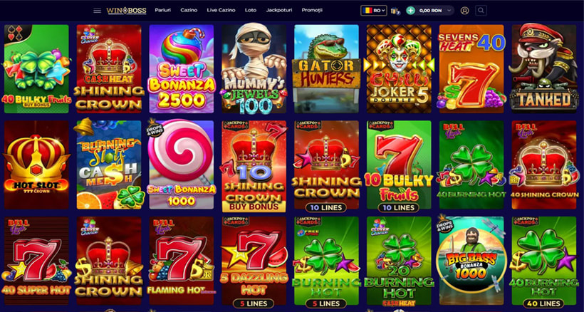 Jocuri de top la WinBoss Casino