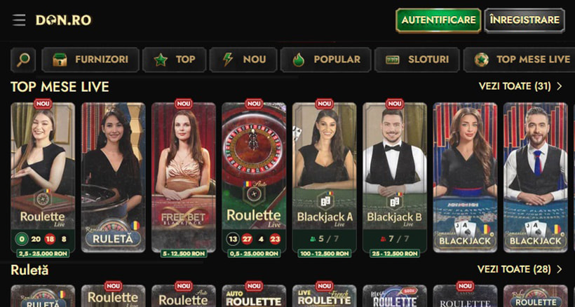 Top mese live Don.ro Casino