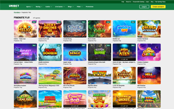 Jocuri Pragmatic Play la Unibet